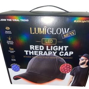 LumiGlow Red Light LED Therapy Infrared Technology Improve Hair Appearance Cap